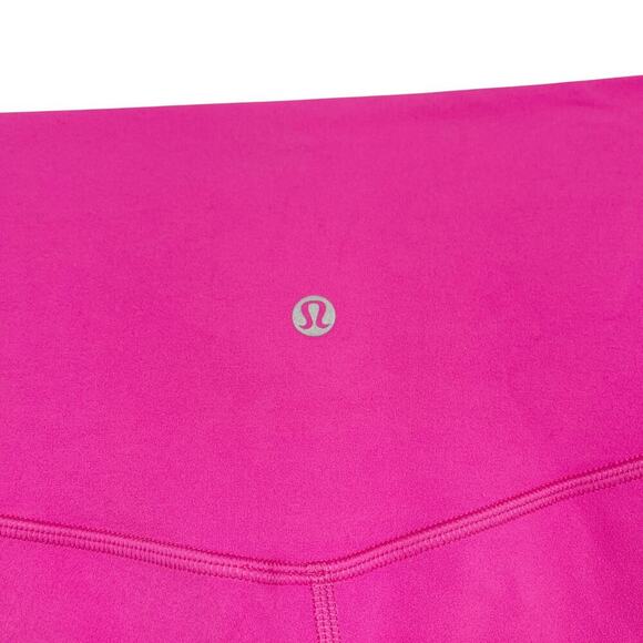 Lululemon Align High-Rise Short 6″ Nulu Hot Pink Size 10 Sonic Pink - Picture 7 of 10